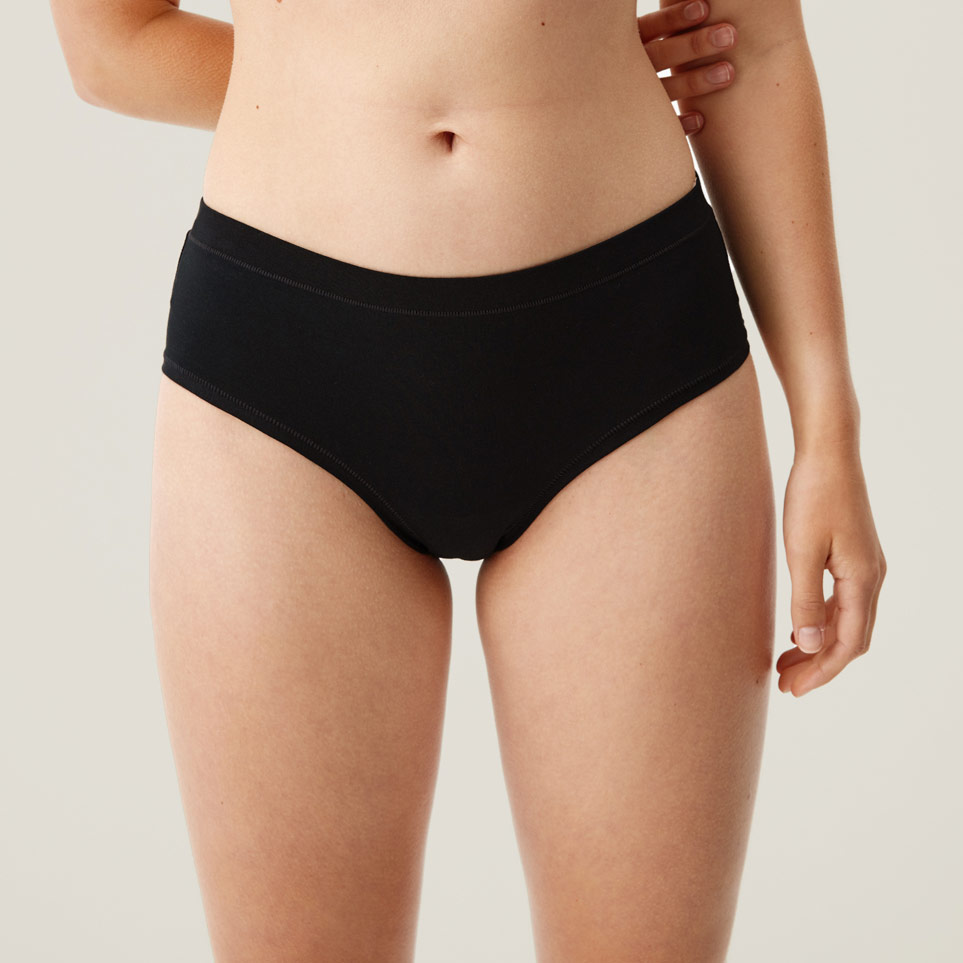 Truse Bomull, Black, hi-res